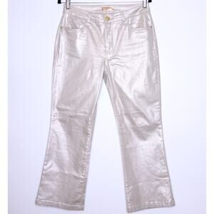 KUT FROM THE KLOTH Kelsey Crop Boot Jeans Rosegold Ankle Coated Denim Women's 8